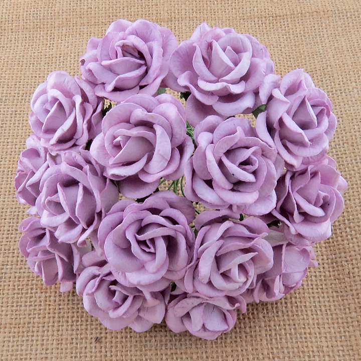 50 LILAC MULBERRY PAPER CHELSEA ROSES